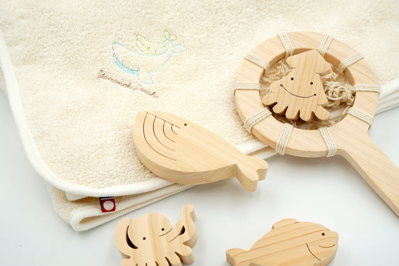 ベビーギフト おふろでちゃぷちゃぷ&マルチブランケット