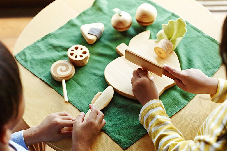 おままごと　料理 いちご 鍋 具材 セット 木製 ピンク キッチン おもちゃ ごっこ遊び ギフト 女子