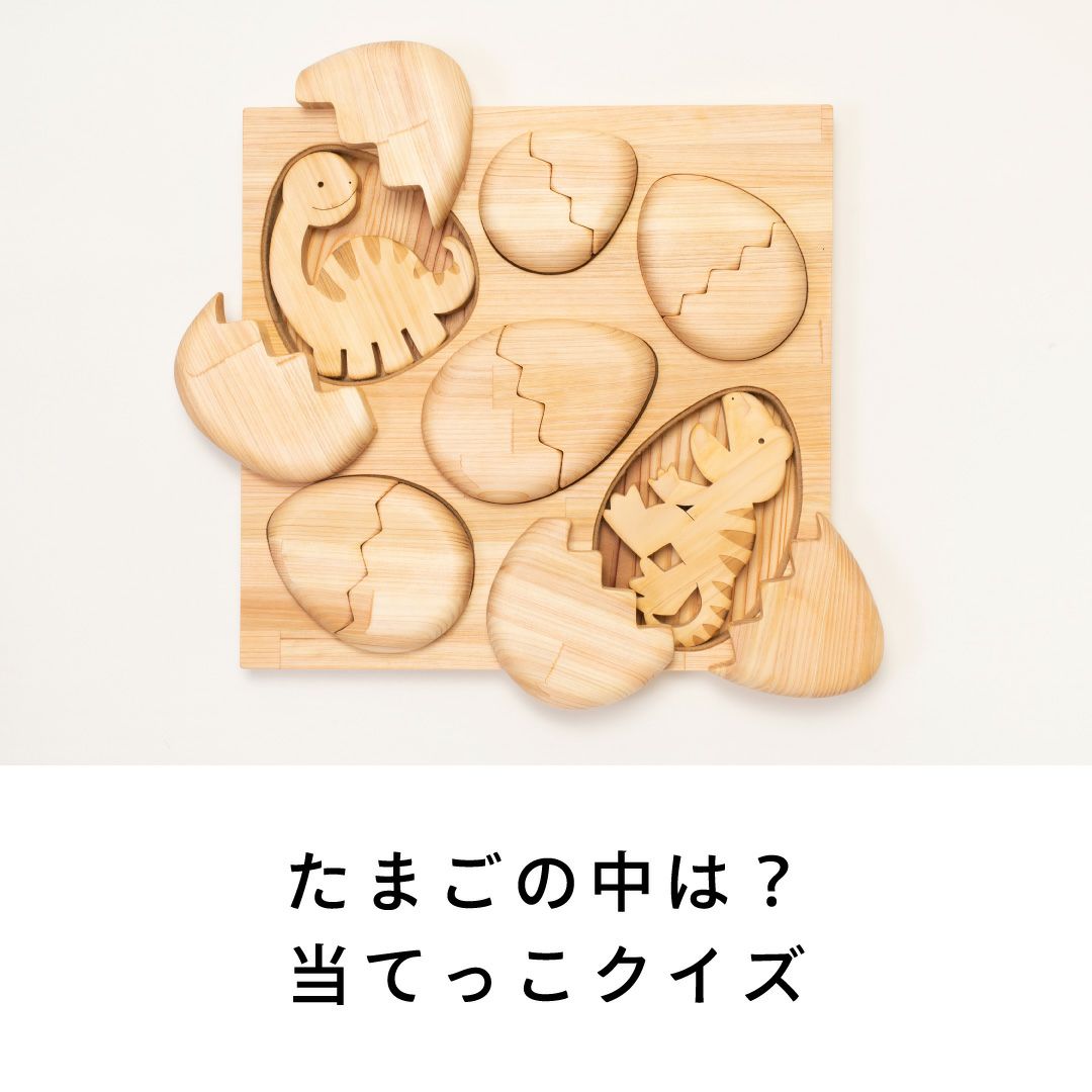 バラ売り可 12枚セット 木製 円形 蓋 約19cm かくれんぼパズル きょうりゅう 出産祝いに木のおもちゃ