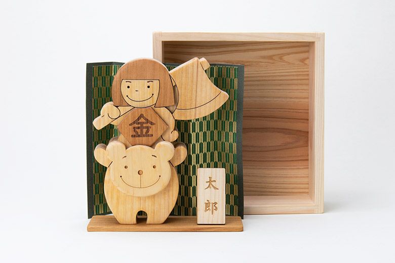 五月人形（金太郎） 出産・節句祝いに木のおもちゃ
