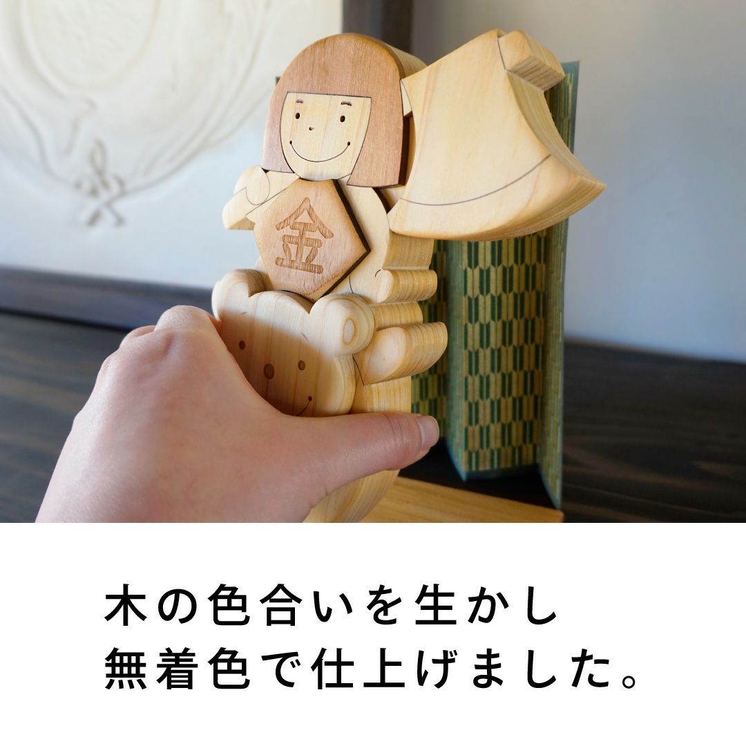 木製　金太郎 こどもの日・五月人形☆鯉と金太郎 – 木工房ゆうむ